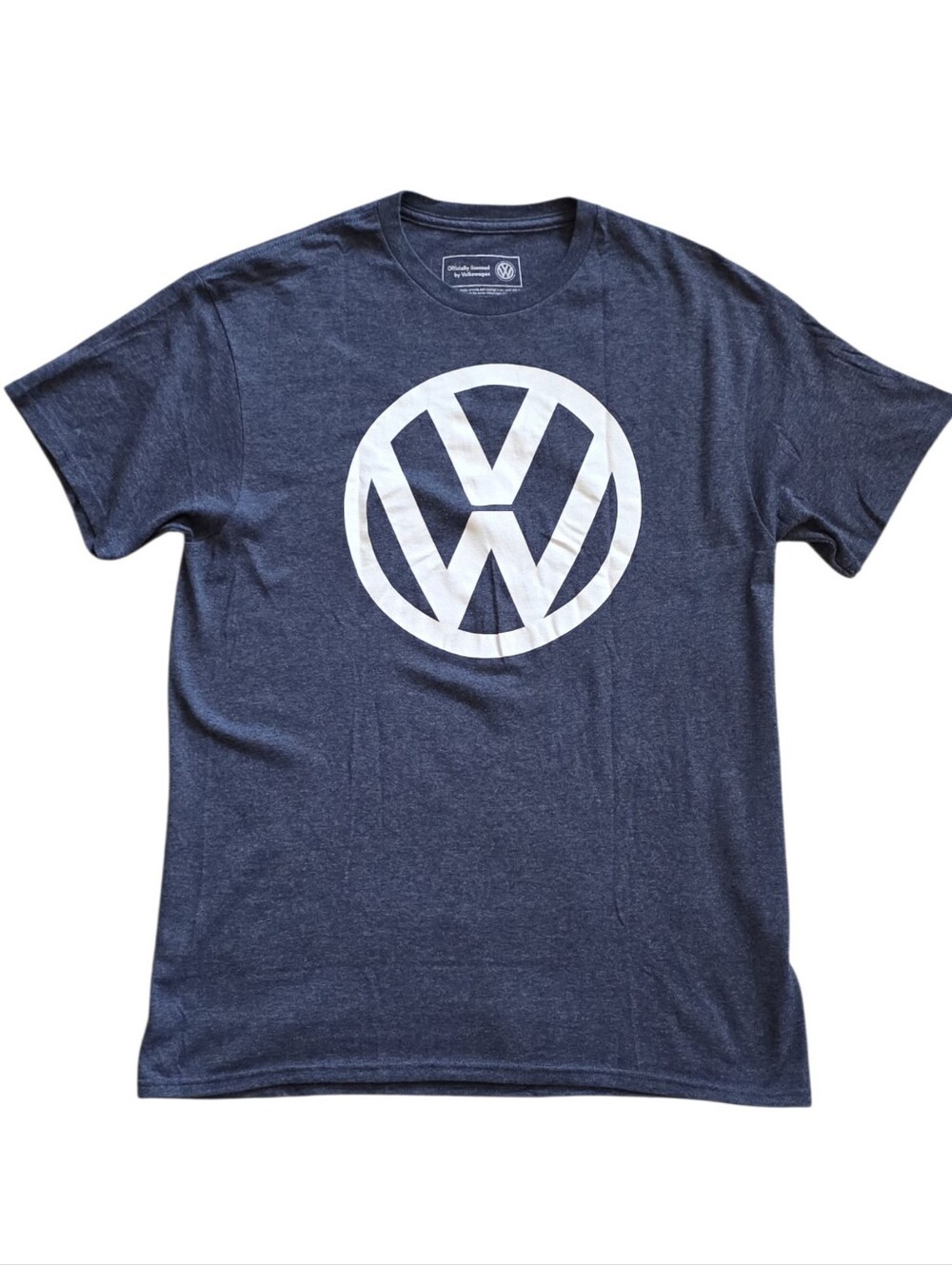 Volkswagen Medium Blue Heather Officially Licensed Classic Enthusiast Shirt VW